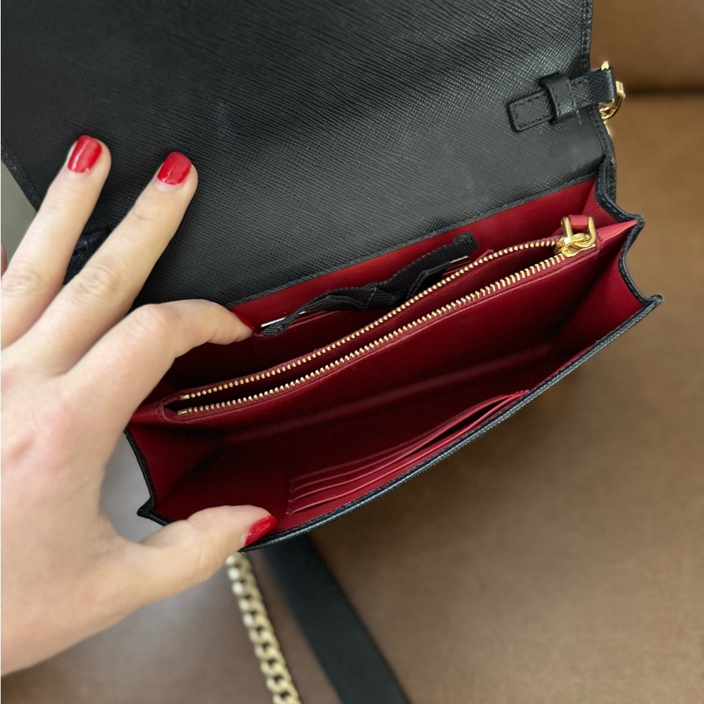 Prada Black Saffiano Leather Shoulder (Crossbody) Bag - Picture 4 of 6